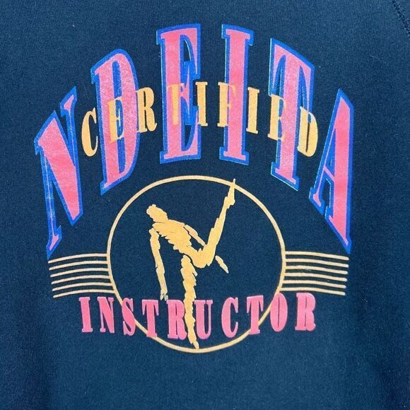 Vintage Hanes NDEITA Dance Instructor Crewneck Sweatshirt Size xLarge USA - Picture 2 of 6